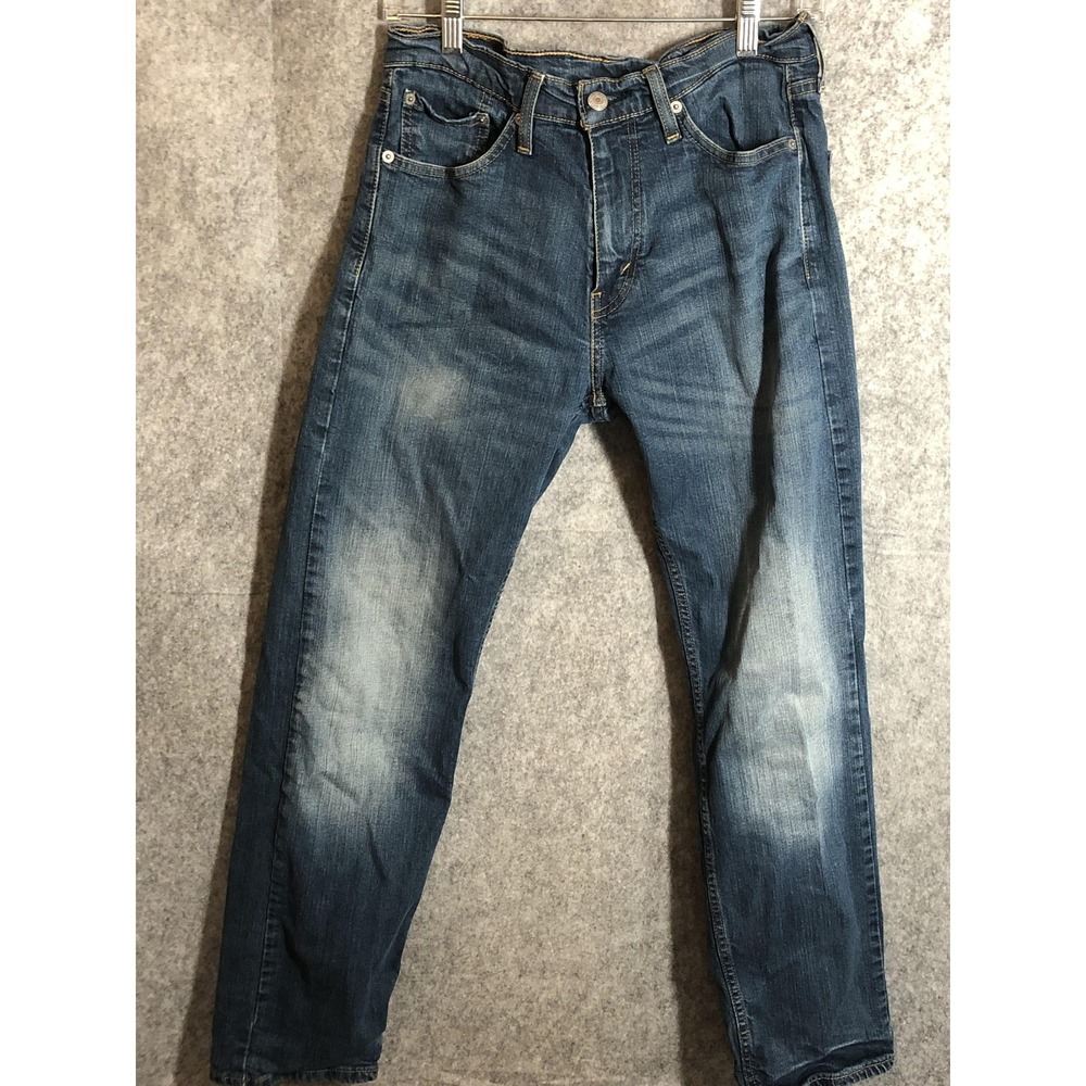 Levis 505 Jeans Mens 30x30 Blue Regular Fit Straight Leg Denim Medium Wash